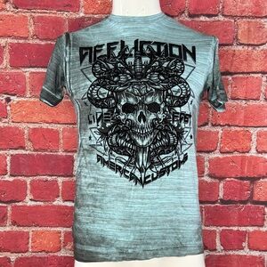Affliction American Customs Men's Short Sleeve Graphic T-shirt -Size: Small- NWT